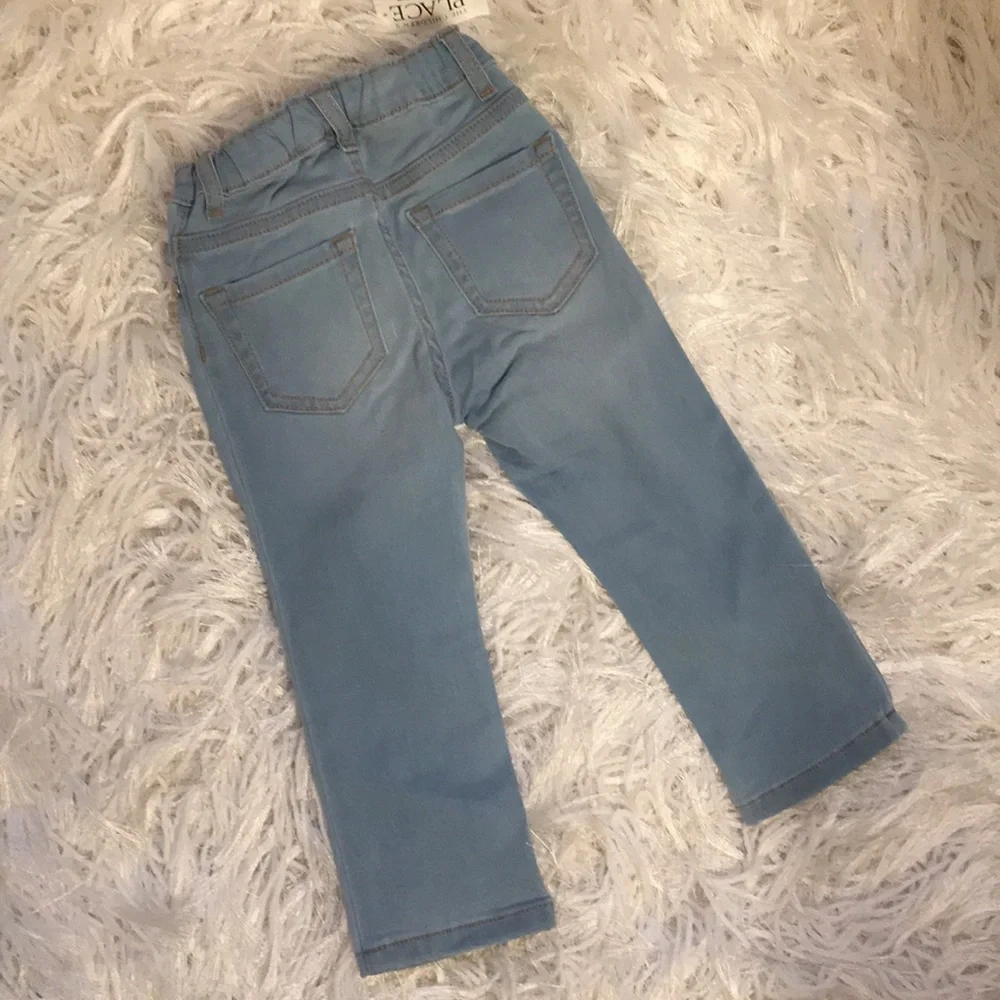 New The Children’s Place Girl’s Super Stretch Denim Jegging Jean